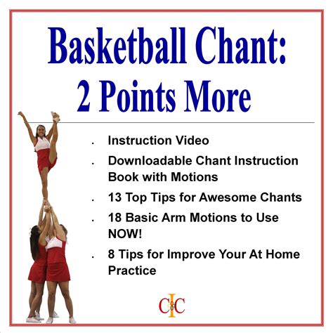 Cheerleading Chant 2 Points More Basketball Chant Cheer And Dance