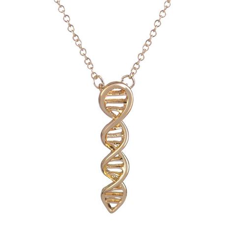 Dna Double Helix Necklace And Keychain Science Jewelry Dna Necklace