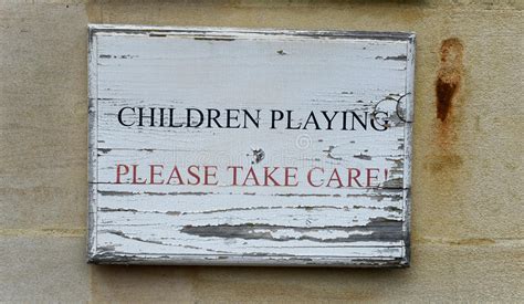 Children Playing Please Take Care Stock Photo Image Of Careful