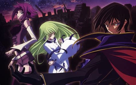 Wallpaper Ilustrasi Anime Code Geass Lamperouge Lelouch C C