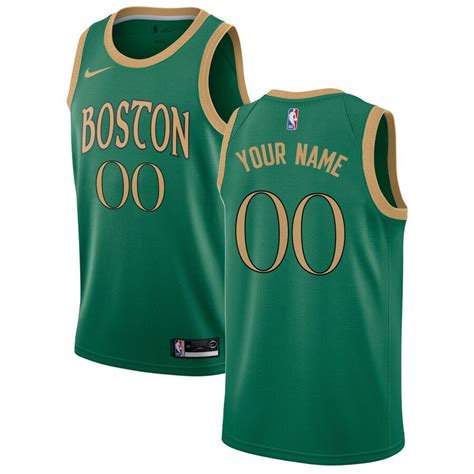 Mens Boston Celtics Nike Green 201920 Swingman Custom Jersey City