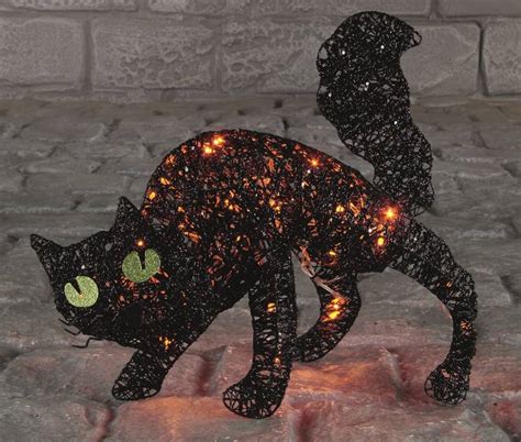Black Cat Halloween Light Decoration By Garden Selections