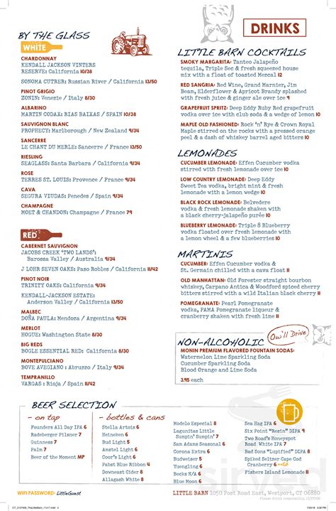Awarding winning asian fusion restaurant with constantly improving classic & modern dishes. 38 Top Pictures Little Barn Westport Menu / Little Barn ...