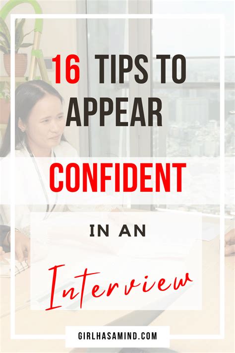 Girl Has A Mind 16 Tips To Appear Confident In An Interview So You