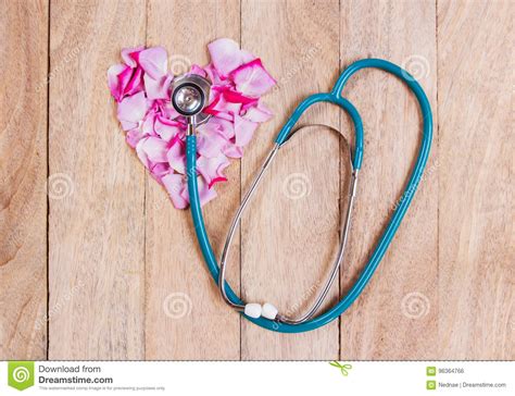 Heart And Stethoscope Stock Photo Image Of Clinic Pulse