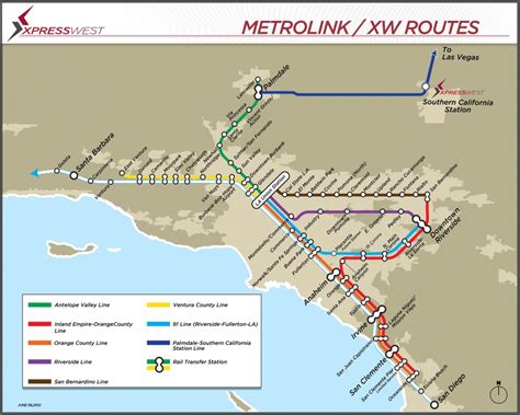 Metrolink Route Map