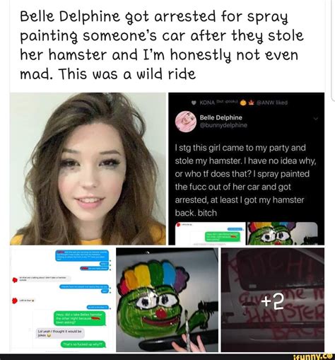 Belle Delphine Got Arrested For Sprang Painting Someones Car After
