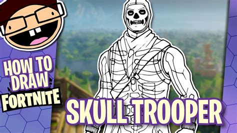 How To Draw Fortnite Skins Skull Trooper