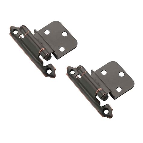 Position the new hinges an equal distance from the top and bottom of the door. Amerock Decorative Cabinet and Bath Hardware: BPR3428ORB ...