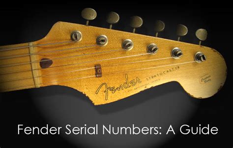 Fender Instruments Serial Number Dating Guide The Music Zoo