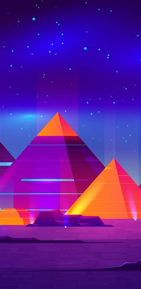 The new ios 14 update has iphone users quickly updating their home screen aesthetics but some may not know where to start. Pyramids Minimalist 4k In 1440x2960 Resolution | Wallpaper ...