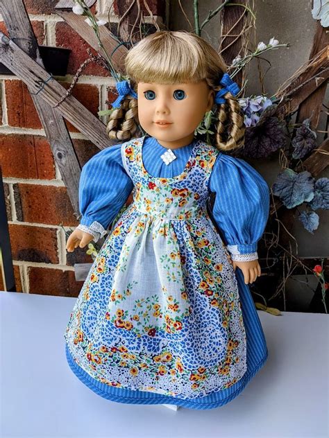 kirsten anniversary edition in a candyland prairie style dress and flor… american girl doll