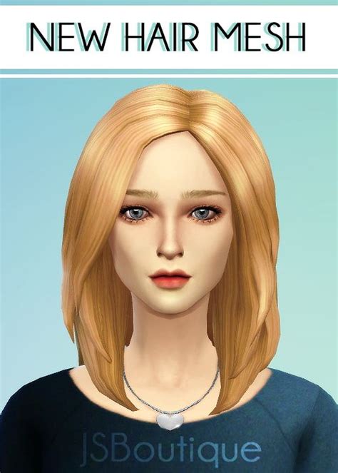 Hair 1 New Mesh At Jsboutique Sims 4 Updates Sims Hair Sims Sims 4
