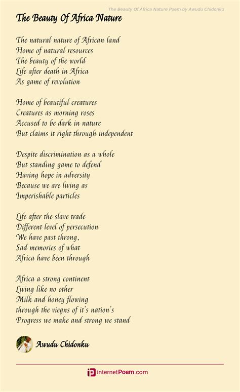 Africa Poem By Maya Angelou Summary
