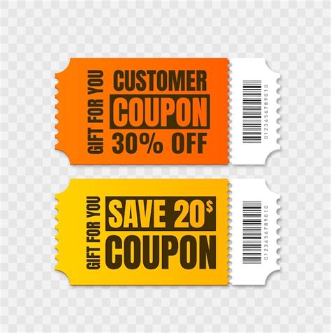 Premium Vector Vector Coupon Discount Isolated T Voucher For