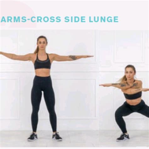 Arm Cross Side Lunge By Lily Rinehart Mann Exercise How To Skimble