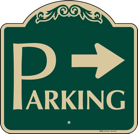 Parking Area Sign Right Arrow Save 10 W Discount