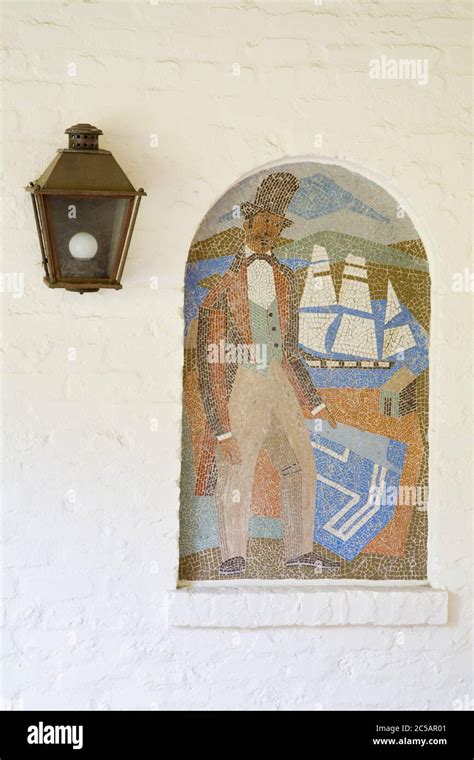 Tile Mosaic At Monterey City Hallcaliforniausa Stock Photo Alamy