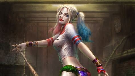 Pintura De Harley Quinn Fondo De Pantalla K Hd Id