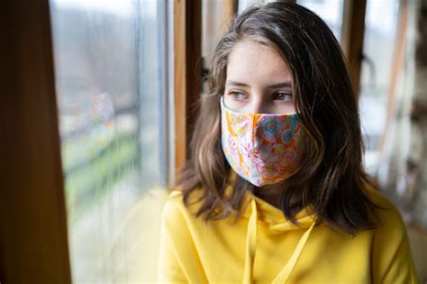 Teenage Girl Wearing Mask Stock Photo Download Image Now Accidents