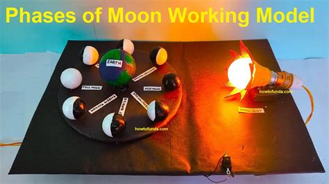 Phases Of Moon Working Model Diy Simple Science Project
