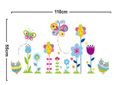 Sticker Decorativ Cu Model Flori Colorate Pentru Copii Brand Folina