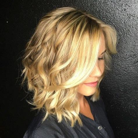 And the length is touching the shoulder. Best beach wave bob hairstyles inspiration hair ideas