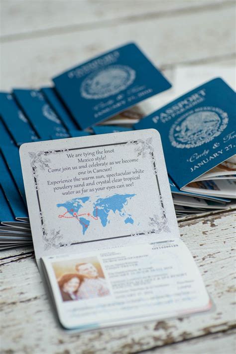 Passport Invitation For A Destination Wedding Custom Made Invites