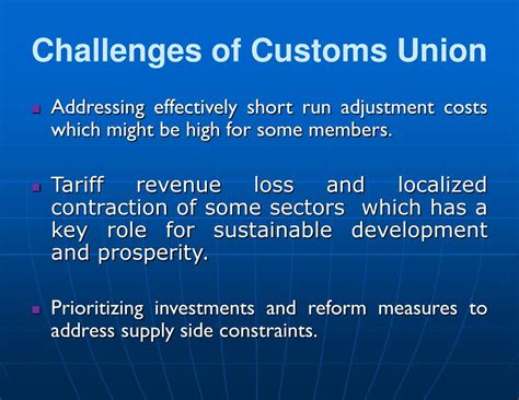 Ppt Comesa Towards The Customs Union Comesa Free Trade Area
