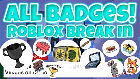 All Secret Badges Roblox Break In Story Youtube