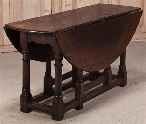 Antique Oval Drop Leaf Gateleg Table At 1stdibs