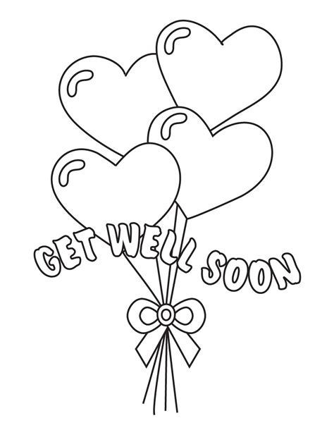 Printable Get Well Cards To Color Be Sure To Write Your Own Sentiments Or Verses On The Inside