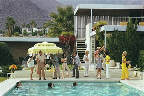 Poolside Party Art Print By Slim Aarons