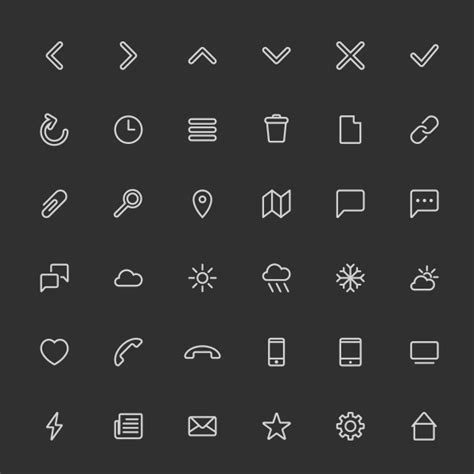 Free Line Icons Pack Fribly