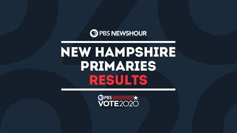 New Hampshire Results Elections 2020 Pbs Newshour