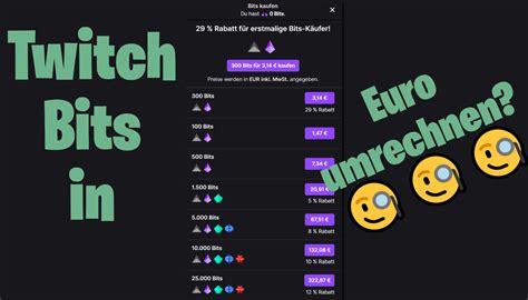 Sep 11, 2020 · september 11, 2020 by twitch bits this is a complete guide to the twich app for 2019. Twitch Bits in Euro: So viel ist der Twitch Bit wirklich wert