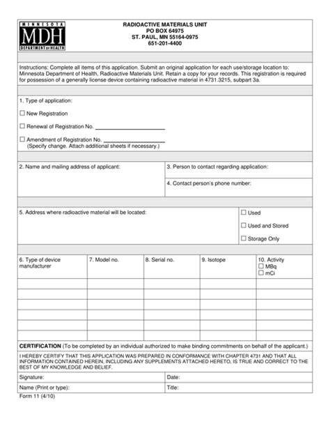 Form 11 Fill Out Sign Online And Download Printable Pdf Minnesota