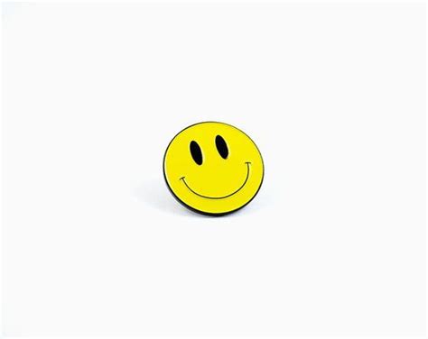 Yellow Smiley Face Pin Soft Enamel Lapel Pin Game Strong Etsy