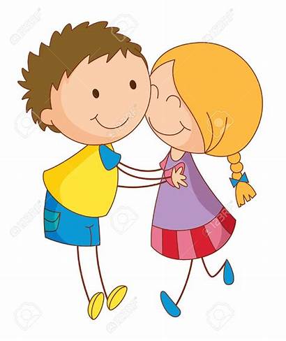 Clipart Lovers Hug Young Vector Illustration Hugging