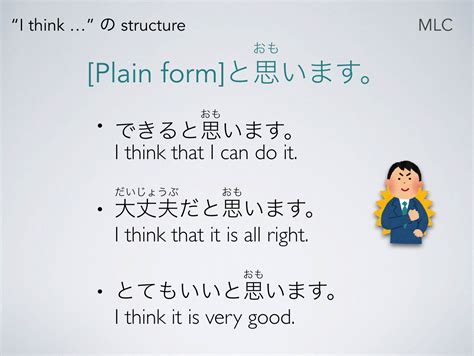 〜と思います。 I Think の Structure 日本語の文法 英語 例文 外国語