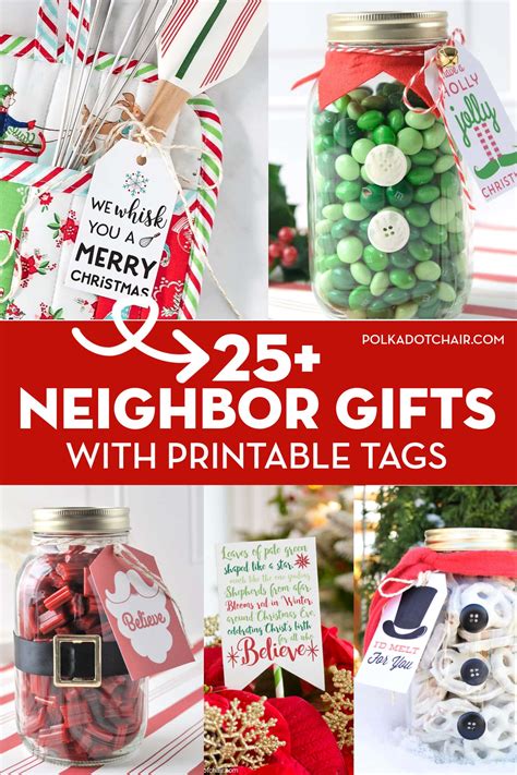25 Christmas Neighbor T Ideas With Printables The Polka Dot Chair