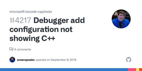 Debugger Add Configuration Not Showing C · Issue 4217 · Microsoft
