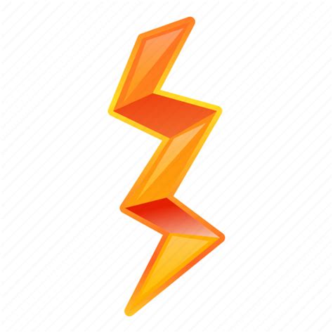 Bolt Lightning Orange Retro Icon Download On Iconfinder