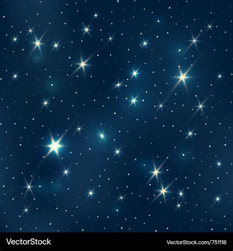 Starry Night Pattern Royalty Free Vector Image