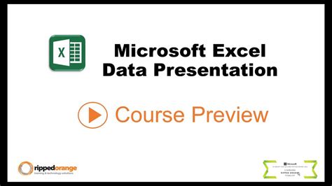 Microsoft Excel Data Presentation Course Overview Youtube