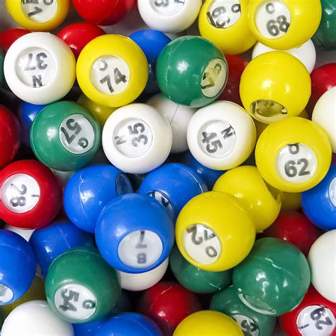 Bingo Ball Set Plastic 75 Pack