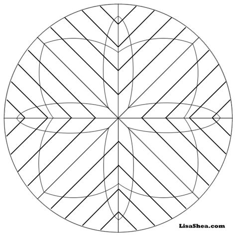 Grids Printable Mandala