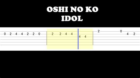 Oshi No Ko Idol By YOASOBI Easy SLOW Guitar Tabs Tutorial YouTube