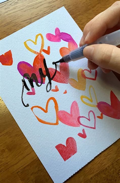 Diy Watercolor Valentines Day Cards Valentines Day Cards Handmade