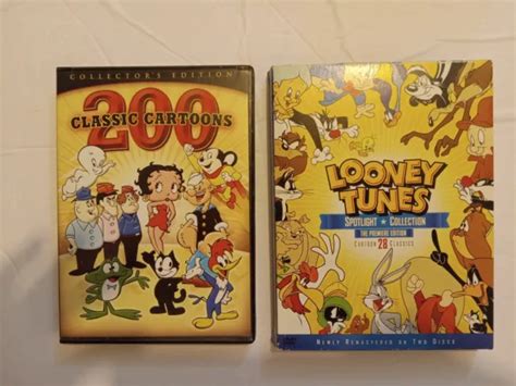 200 Classic Cartoons Collectors Edition And Looney Tunes Spotlight